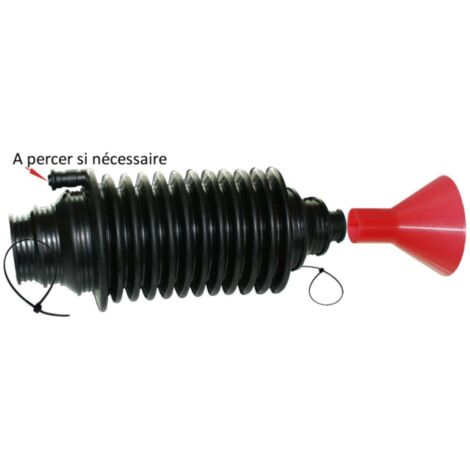 SOUFFLET DE CREMAILLERE TYPE PSA + CONE PLASTIQUE