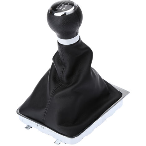 Soufflet de levier de vitesse à 6 vitesses pour VW Passat B6 Noir