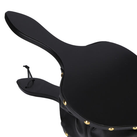 Soufflet pour feu en bois avec poignée longue pour barbecue, camping et cheminée en bois et cuir (47.7cm) - 740g