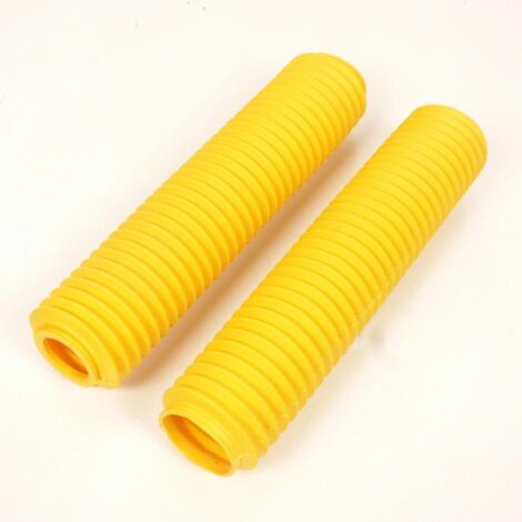 Soufflet protection fourche pour moto caoutchouc jaune d: 43mm D: