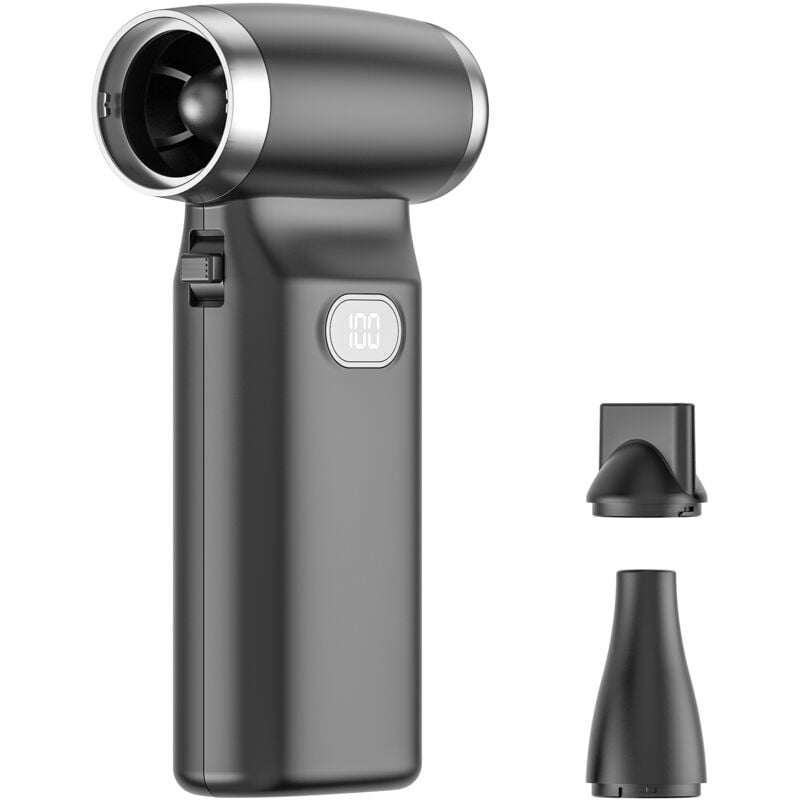 Soufflette Air Comprimé, 110000 TR/Min Air Duster Souffleur Batterie, Aspirateur Souffleur Sans Fil, Kit de Nettoyage pour Laptops, Claviers, Voitures