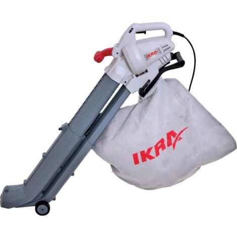Souffleur à batterie 2800 W – 3 fonctions : souffler, aspirer, broyer – Réduction volume 1/10 – Pour déblaiement feuillus – Ikra
