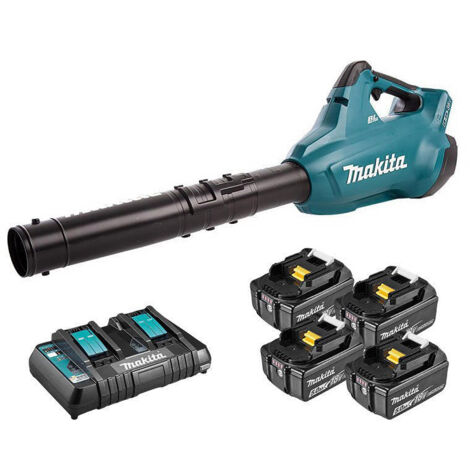 Souffleur à Batterie MAKITA DUB362PT4 LXT 36V (2x18V) (4x5Ah) + Chargeur double DC18RD