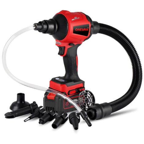 Onevan – Souffleur à poussière sans fil 5 en 1 avec 2 batteries 22 900 mAh – Puissance 1500 W – Vitesse 0-80 000 tr/min – 6 buses interchangeables