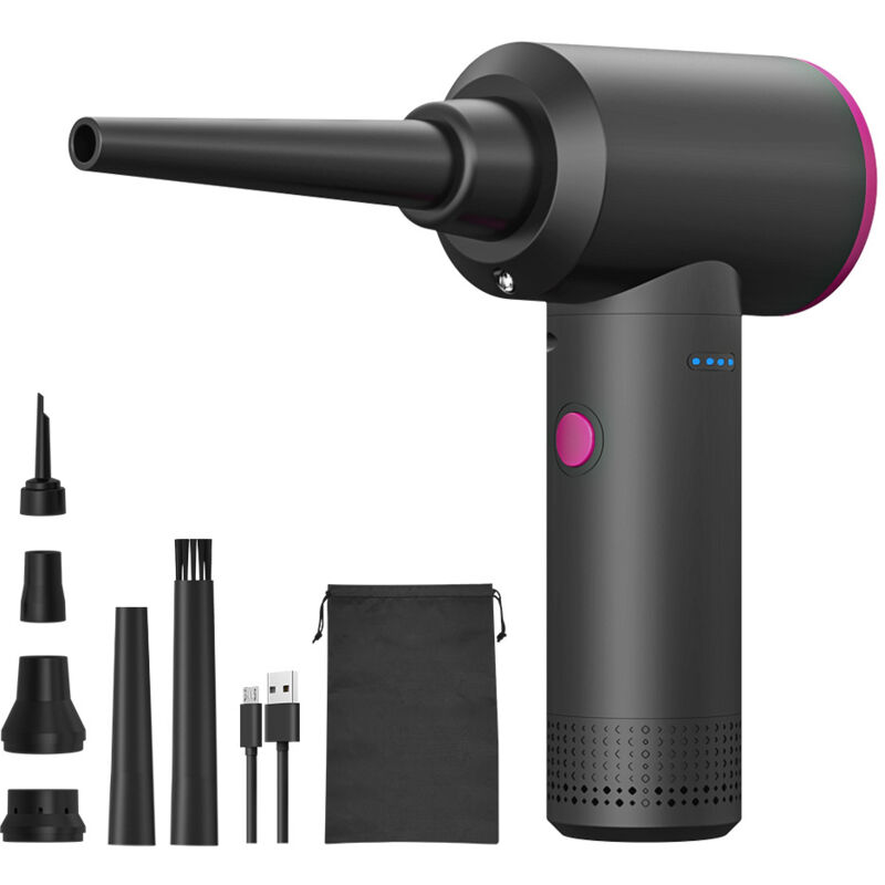 Souffleur Air Comprimé- 100000 TR/Min de Pulvérisation d'Air Comprimé avec Batterie 9000mAh, Kit de Nettoyage de Clavier d'Aspirateur à 3 Vitesses