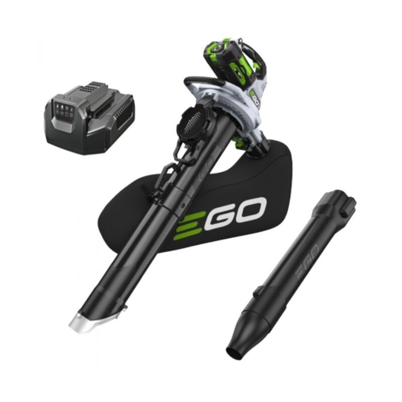 Souffleur aspirateur broyeur 3 en 1 56V sans fil, avec batterie 5Ah et chargeur - ego LV5004E