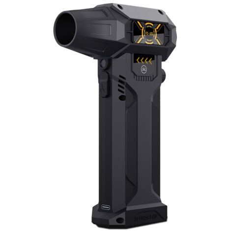 Souffleur d'Air Électrique Turbo 8000mAh Batterie Puissante LED Lumière Contrôle Tactile Moteur Sans Balai pour Nettoyage Extérieur Voiture Flux d'Air Puissant Vitesse Ajustable Idéal pour Maison et B
