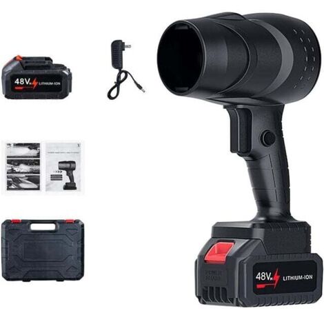 Souffleur d'air sec Turbo Jet, souffleur de feuilles sans fil 130 000 tr/min, aspirateur de poussière portable à vitesse réglable en continu, pour le nettoyage de la maison, de la voiture et du campi