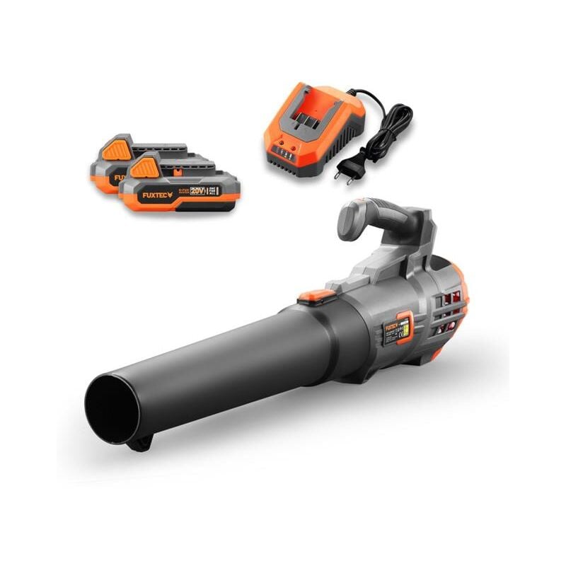 Souffleur à batterie Fuxtec FX-E1LB20 - 20V 38m/s - Set 2 batterie 2Ah et chargeur 2,4A