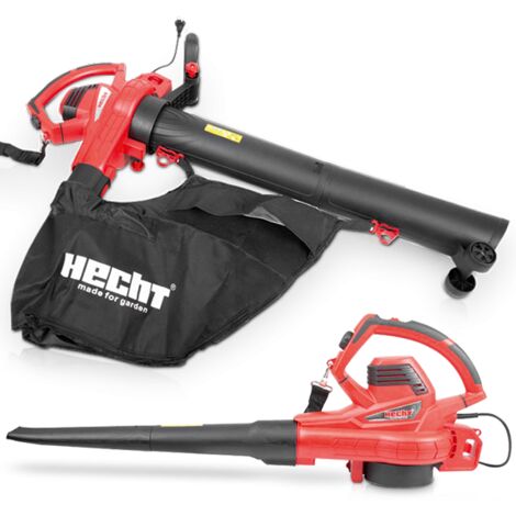 Souffleur de feuilles électrique 3000W – Aspirateur 2 en 1 avec sac 45L – Vitesse max 280 km/h – Ratio de paillage 15:1 – Hecht