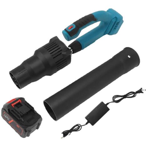 Souffleur de feuilles sans fil à moteur sans balais, rechargeable, pour voiture, déneigeuse de jardin et de cour, 100/240 V, prise UE