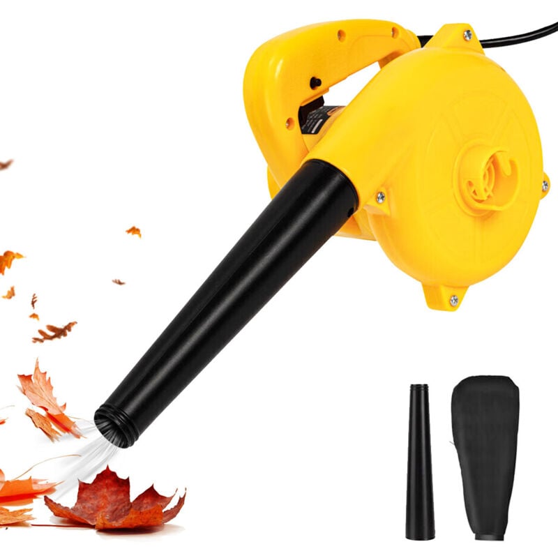 Souffleur de feuilles Sdlogal 2 en 1 Souffleur filaire, 800W, Volume de soufflerie 2.3 m3/min, Vitesse de Soufflerie 103 km/h, 13000r/min
