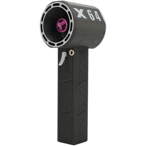 Souffleur industriel portable à main avec turbine à double flux de 64 mm, puissance de soufflage pouvant atteindre 1400g Noir et blanc