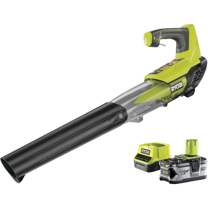 RYOBI Souffleur 18 V 1 Bat 4Ah - Turbo Jet -160 Km/h - RBL18JB40F