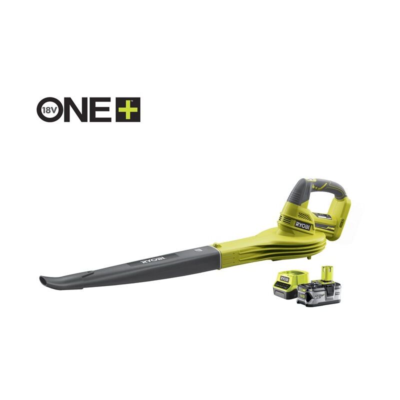 Ryobi - Souffleur 18V One+ - 1 batterie LithiumPlus 4.0Ah - 1 chargeur rapide 2.0Ah RBL1820S40F
