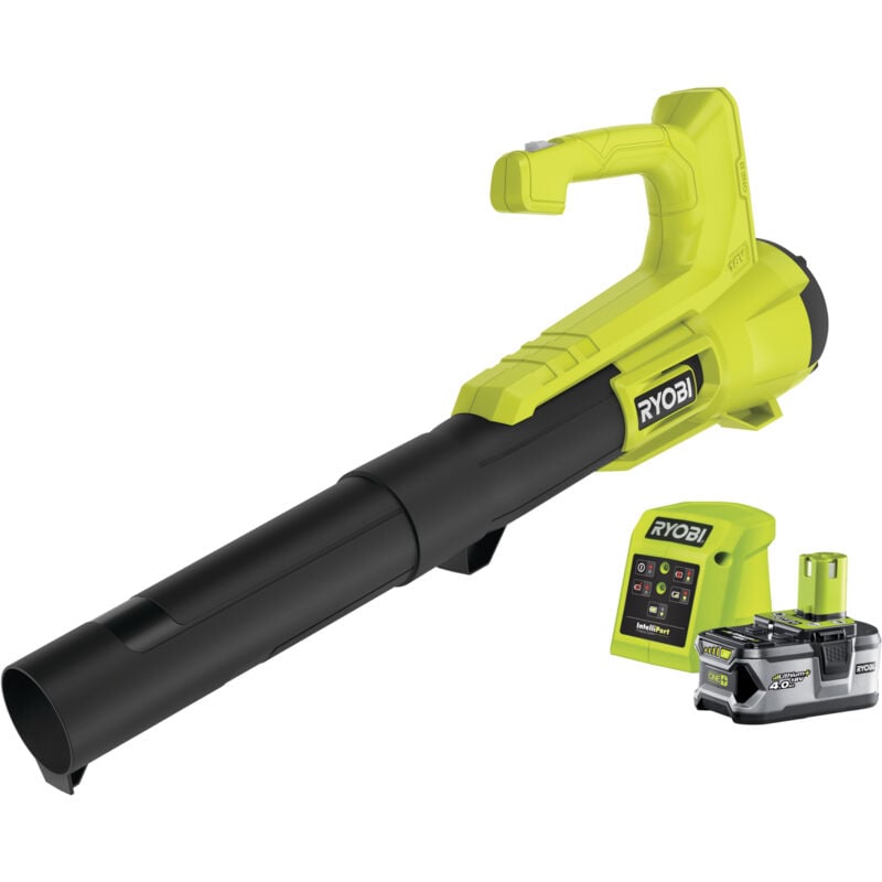 Ryobi - Souffleur 18V One+ - Turbo jet - 1 batterie 4.0 Ah - 1 chargeur - RY18BLA-140