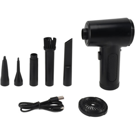 Souffleur sans fil 68W avec LED, 3 vitesses pour clavier, voiture et appareils électroniques