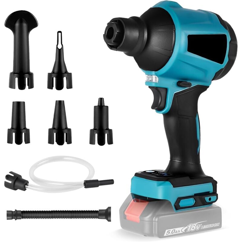 Souffleur sans Fil pour Makita 18 V - Compatible avec Batterie Makita 18V - Souffleur à Feuilles - pour l'entretien de la Pelouse, Les Bulles de