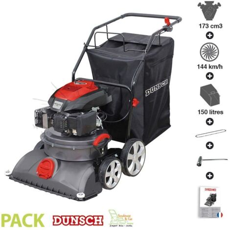 Souffleur thermique 4T 173 cc DU53173BV3 – Système d'alimentation essence – Capacité sac 150 litres – Pour nettoyage espaces extérieurs – Dunsch