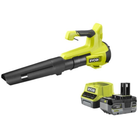 Souffleur Turbo Jet 18V RYOBI - Soufflerie 160 km/h - Batterie 4,0Ah - Chargeur - RY18BLB-140
