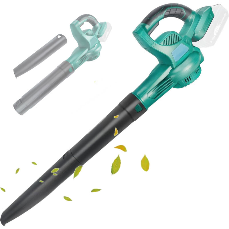 Souffleurs de feuilles électriques, souffleur de feuilles sans fil robuste, souffleur de feuilles à air puissant et portatif - Léger (sans batterie)