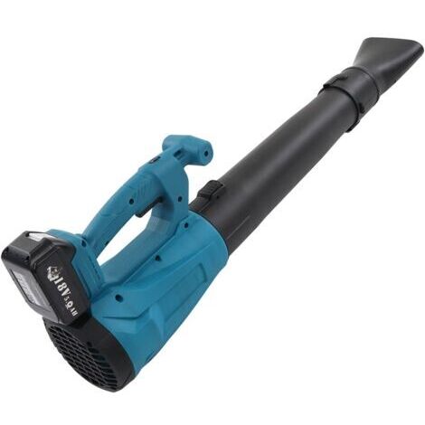 Souffleuse à neige à batterie, puissante souffleuse à neige électrique, vitesse de soufflage élevée, portable, sans fumée, maniable, efficace, 18 V, convient aux pelouses et aux terrasses.
