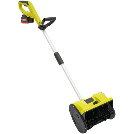 Souffleuse à neige alimentée par batterie, souffleuse à neige sans fil 1200 W, souffleuse à neige électrique, balayeuse à neige sans fil portable au lithium-ion, 2200 tr/min