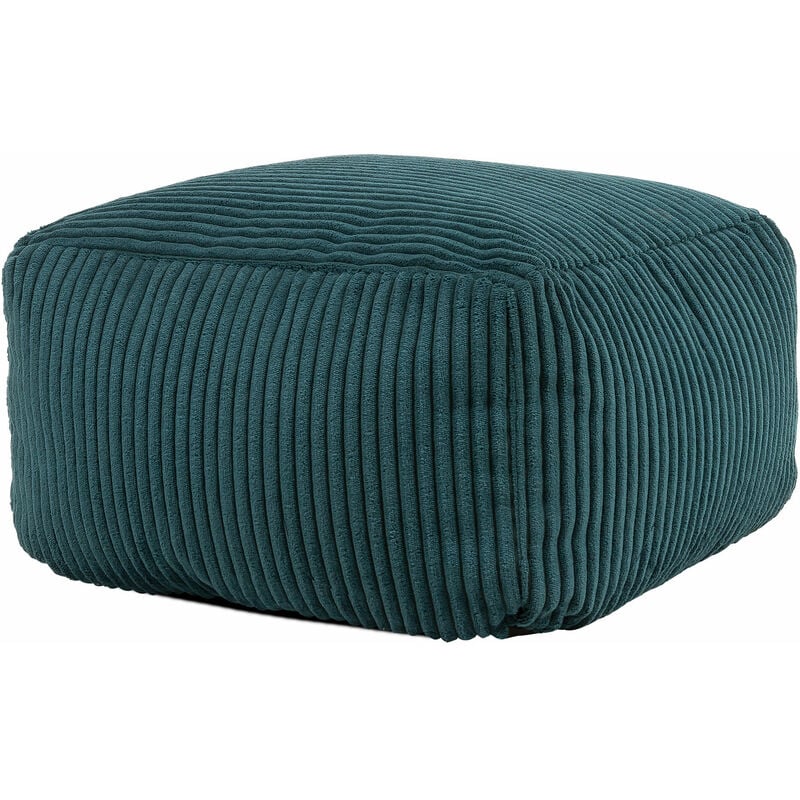Icon ™ - Theo Cord Footstool, Bean Bag Pouffe