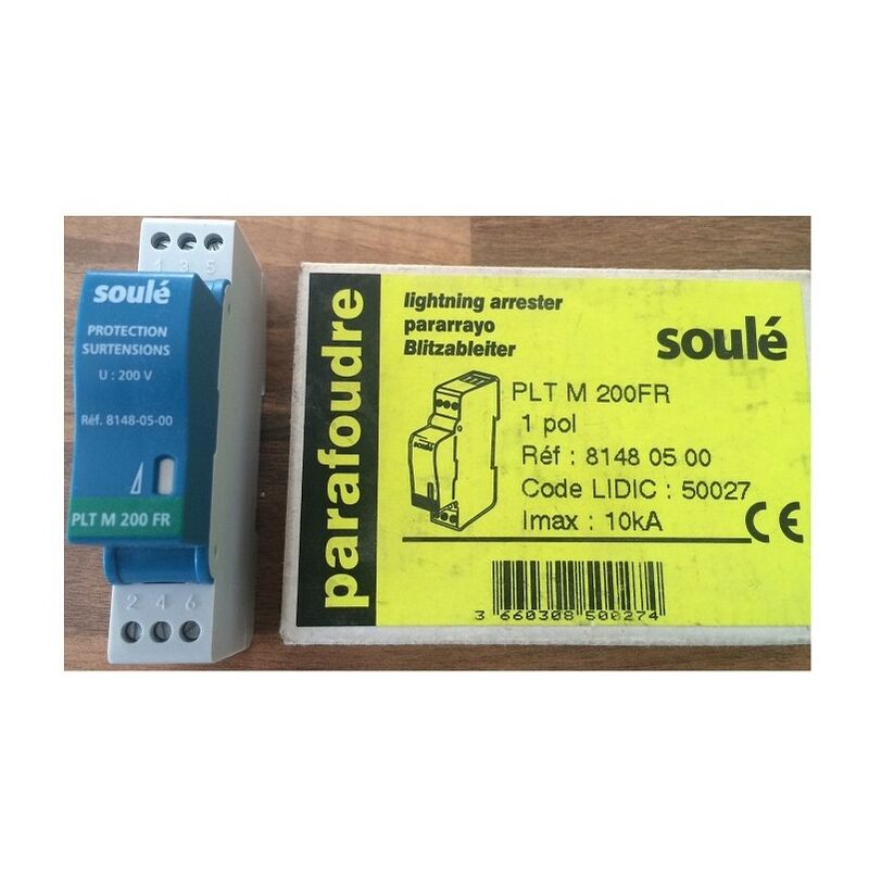 Soulé - 8148-05-00 Paratonnerre plt m 200FR 10kA - 1 pôle