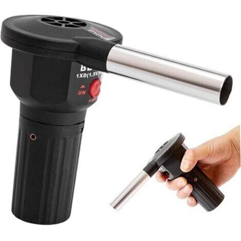 Souleur d'air, souffleur de feu pour barbecue, air portable à batterie, outils pratiques pour le pique-nique, le camping, le barbecue de charbon bois allumé extérieur