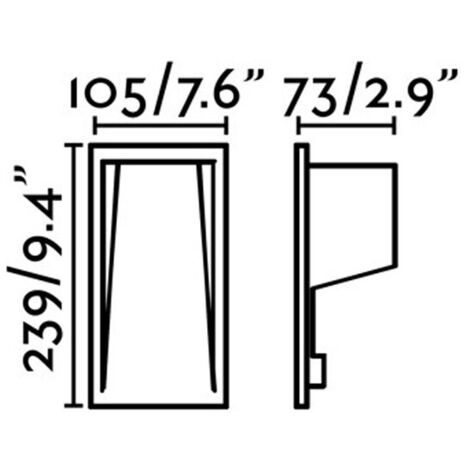 SOUN Empotrable de pared blanco mate 70834