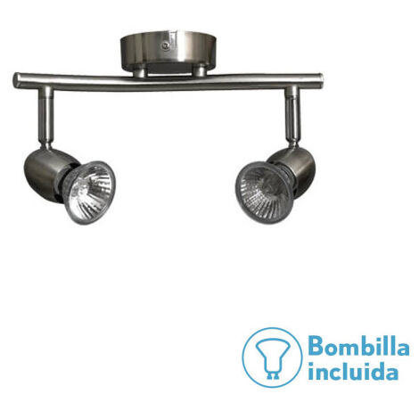 Sound Light Strip Nickel Nickel 2xgu10 Halogenbirnen inkl 15x26