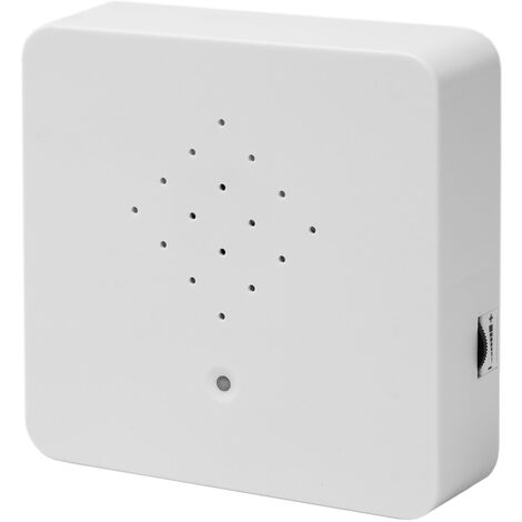 Soundbox Vogelgesang - 12cm / weiß - Vogel Zwitscher Sound Box mit Bewegungsmelder 2 Meter Sensibilität