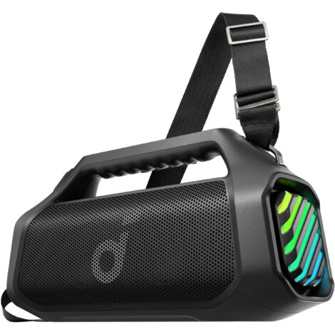 Soundcore Boom 2 Pro tragbarer Bluetooth Lautsprecher, Schwarz, Kabellos, 140W, A3134A11