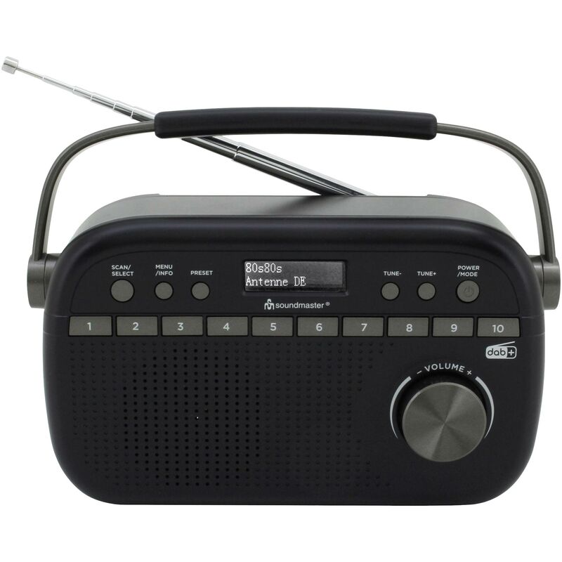 Soundmaster - DAB280SW Radio de poche dab+, fm noir X919402