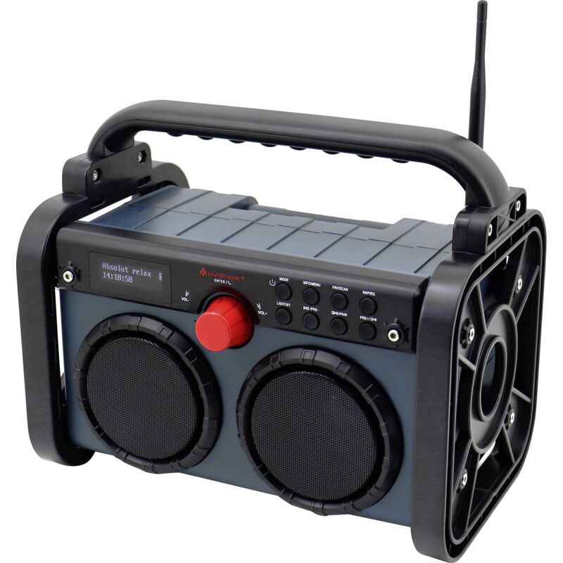 DAB85BL Radio de chantier dab+, fm aux, dab+, fm bleu, noir Y388183 - Soundmaster
