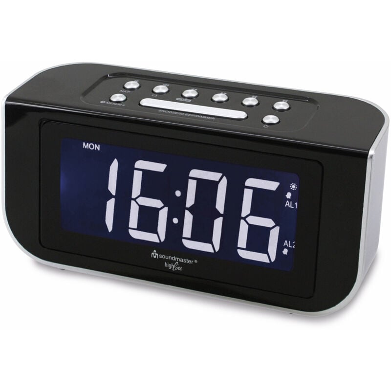 Highline Uhrenradio FUR4005, schwarz - Soundmaster