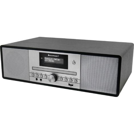 soundmaster Radio de table DAB+, FM, FM CD, USB, FM, MP3, DAB+, AUX avec télécommande, fonction réveil noir
