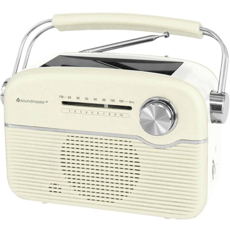 TR480BE Radio sans fil fm fm panneau solaire beige Q512183 - Soundmaster
