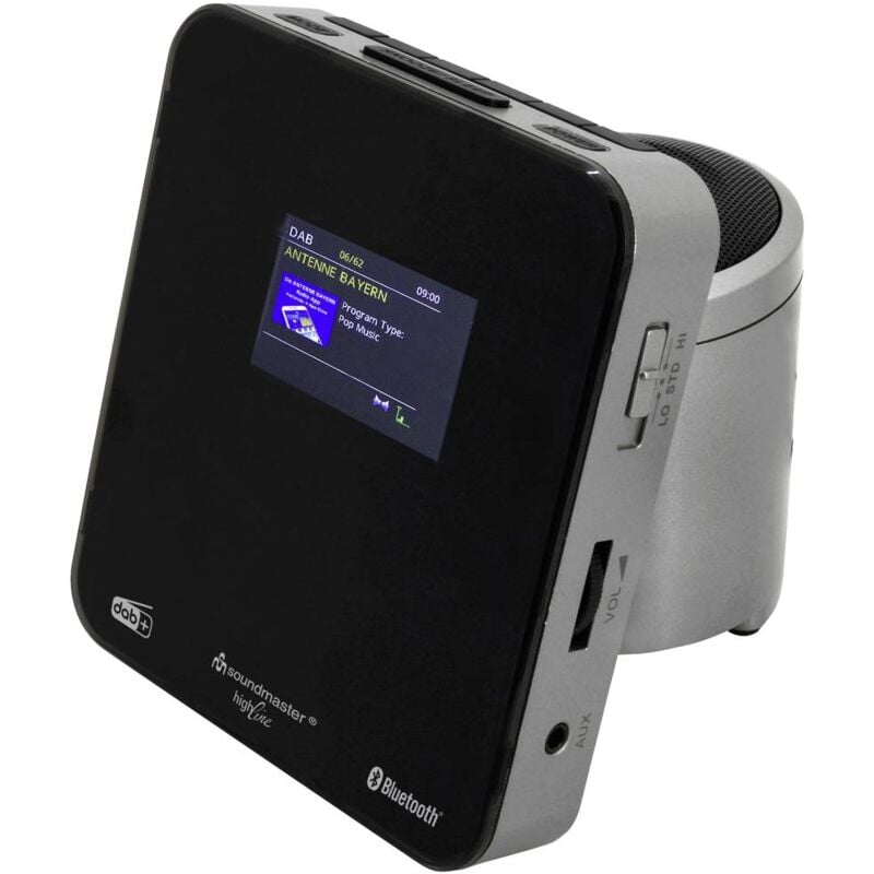 UR260SI Radio-réveil dab+, fm aux, Bluetooth, usb fonction réveil gris - Soundmaster