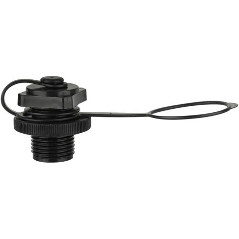 Soupape à air de rechange pour bateau gonflable en plastique noir, diamètre extérieur 22.9mm