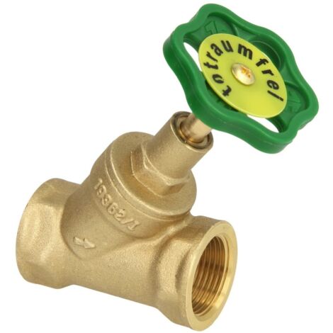 Soupape à siège incliné 1 1/2'' FF sans purge avec broche montante