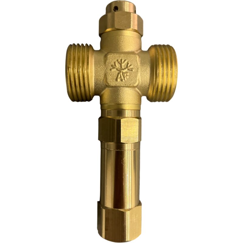 Soupape Antigel 1" Mâle Laiton - Clapet Intégré, Valve Automatique, Cartouche Thermosensible – Ouverture 3°C - Altofreez