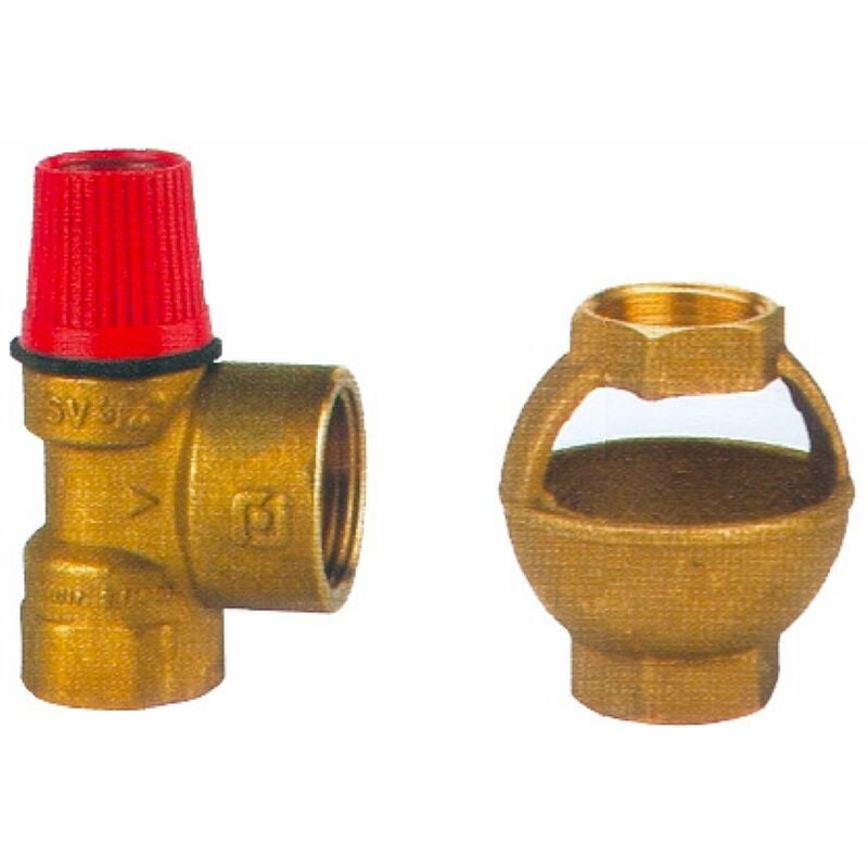 Soupape chauffage sortie majoree 3 et 4 Bar entree femelle 15x21 sortie femelle 20x27 SVH30 Watts Ref.22L0215131