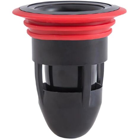 Soupape Clapet Anti-Refoulement de Vidange de Sol de Douche, Bouchon de Vidange Unidirectionnel Anti-Odeur de Canalisation d'Égout, Noir