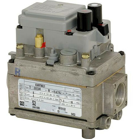 Soupape combinee gaz ELETTROSIT 810 3/4", 220 V - 240 V avec couvercle Ref. 0.810.138
