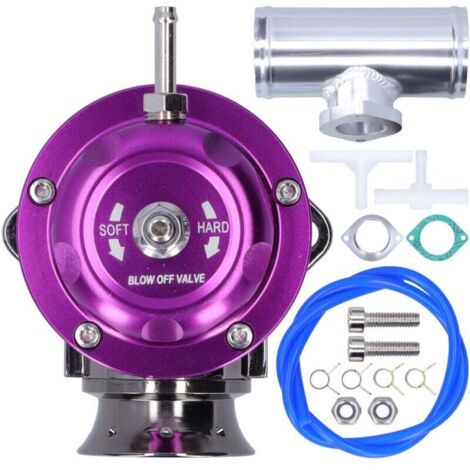 Soupape de Décharge Turbo Billet Aluminium Type RS Bride 2,5 Pouces Accessoire Voiture Universel Violet