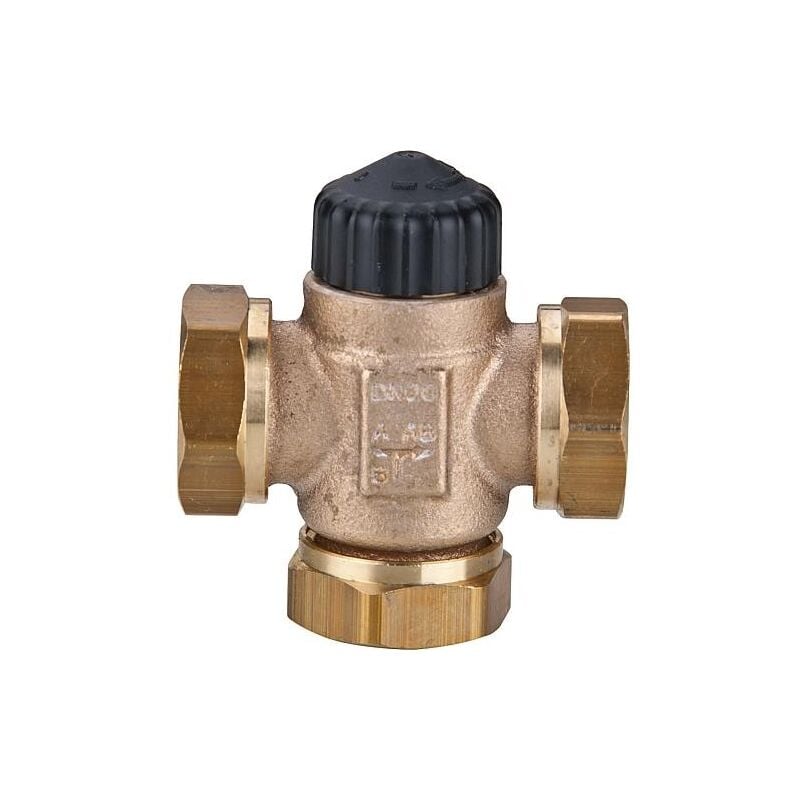 Heimeier - Soupape de melangeur 3 voies dn 20 (3/4'), kvs 3,50 joint plat