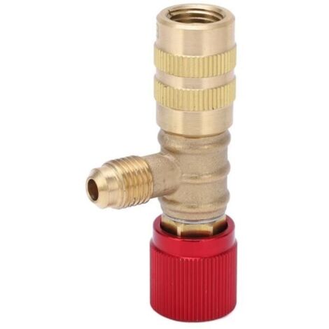Soupape de réfrigérant Soupape de sécurité liquide de soupape de charge de réfrigérant pour R22 R410 R134A R404 1/4in