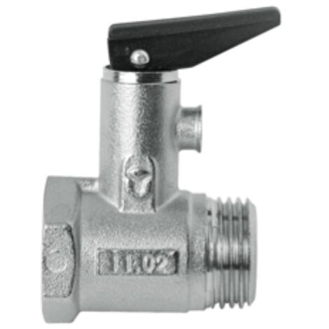 soupape de sA curitA pour chauffe-eau avec levier MF 1/2 "raccordement chauffe-eau